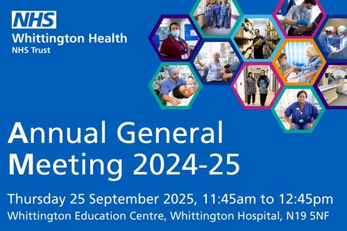white lettering on a blue background with the date and location of the AGM